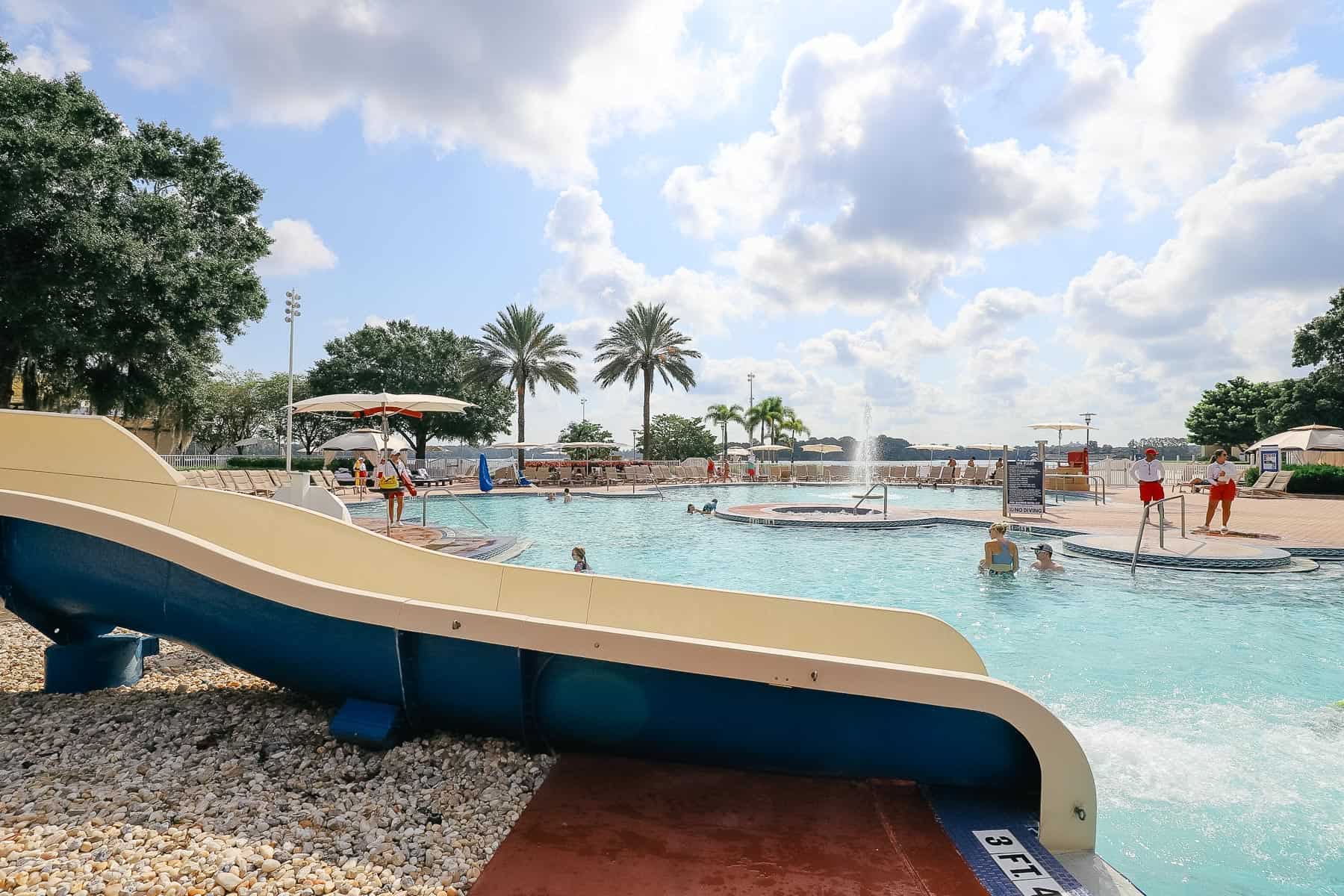 the water slide at Disney's Contemporary