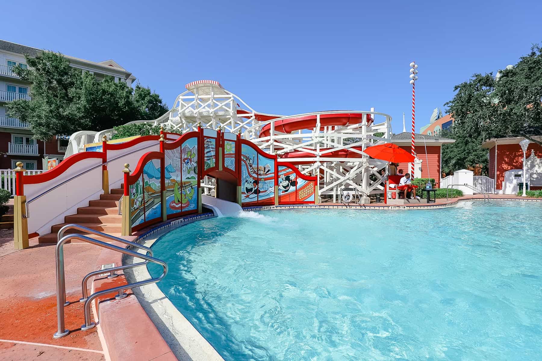 The Keister Coaster water slide at Disney's Boardwalk