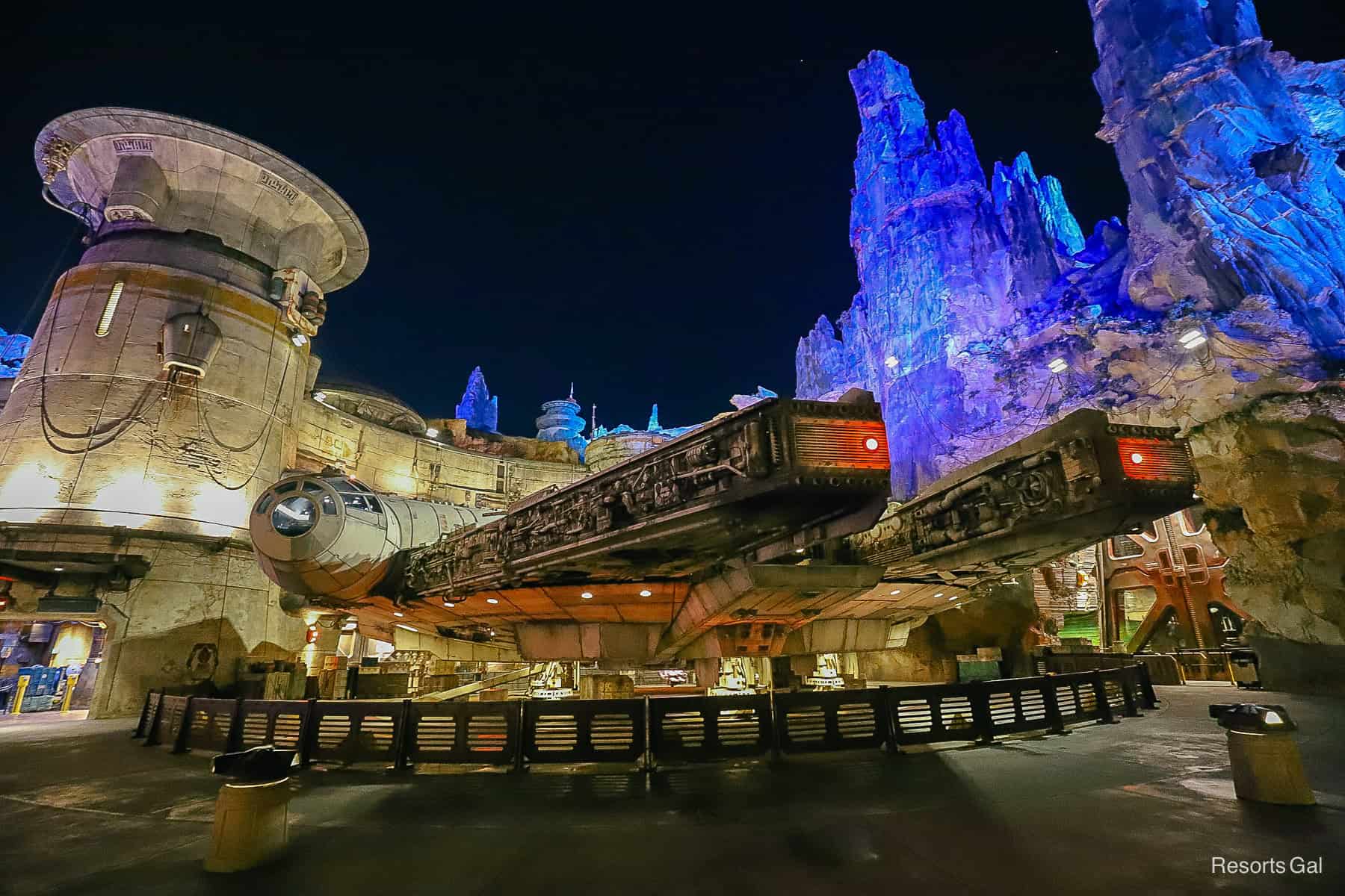 the Millennium Falcon