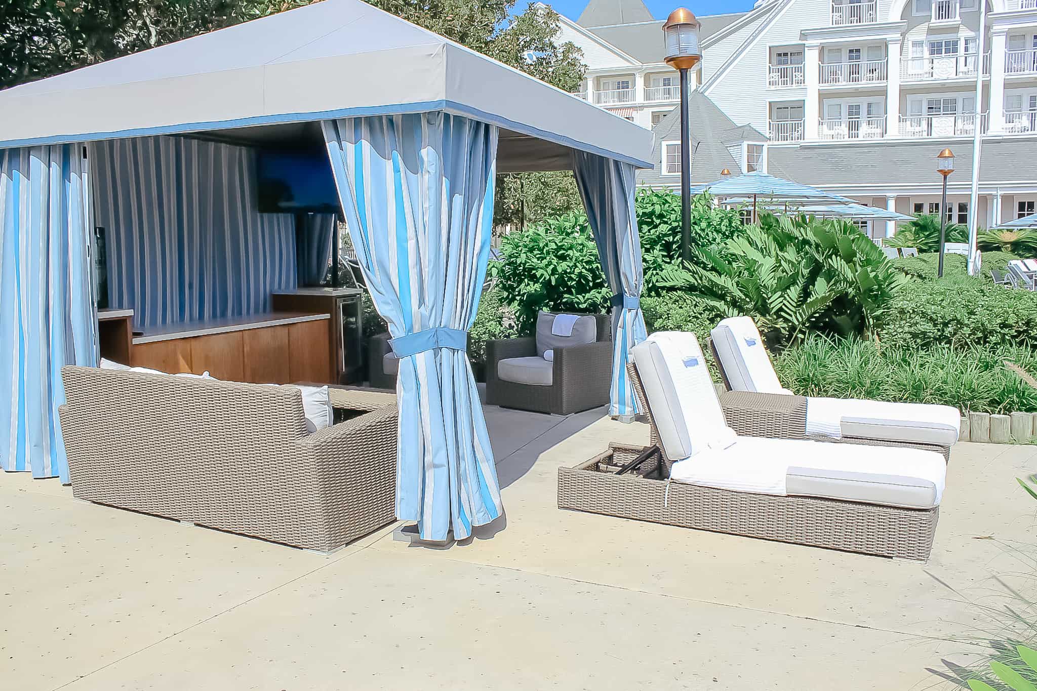 Cabana number three at Stormalong Bay