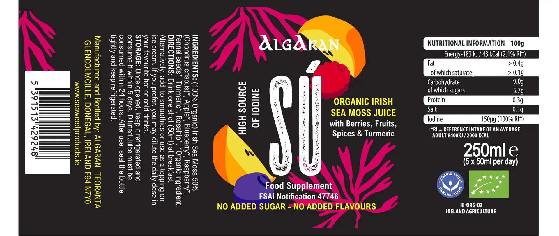 SÚ Organic Irish Sea Moss Juice - Image 4