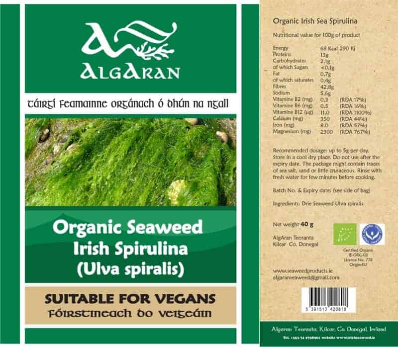Organic Seaweed Irish Sea Spirulina (Ulva lactuca spiralis) 40g - Image 3