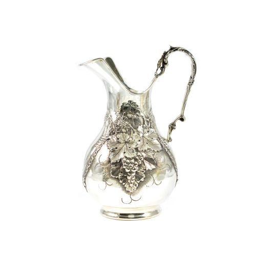 Ασημένια 925 χειροποίητη σκαλιστή κανάτα