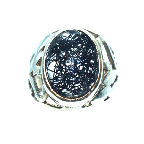 Ασημένιο 925 δαχτυλίδι με ρουτίλιο