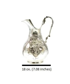 Ασημένια 925 χειροποίητη σκαλιστή κανάτα - Image 4