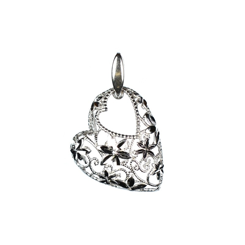 Ασημένιο 925 ροζ χρυσό διαμανταρισμένο μοντέρνο μενταγιόν