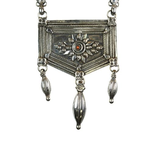 Ασημένιο 925 σκαλιστό μοναδικό κολιέ