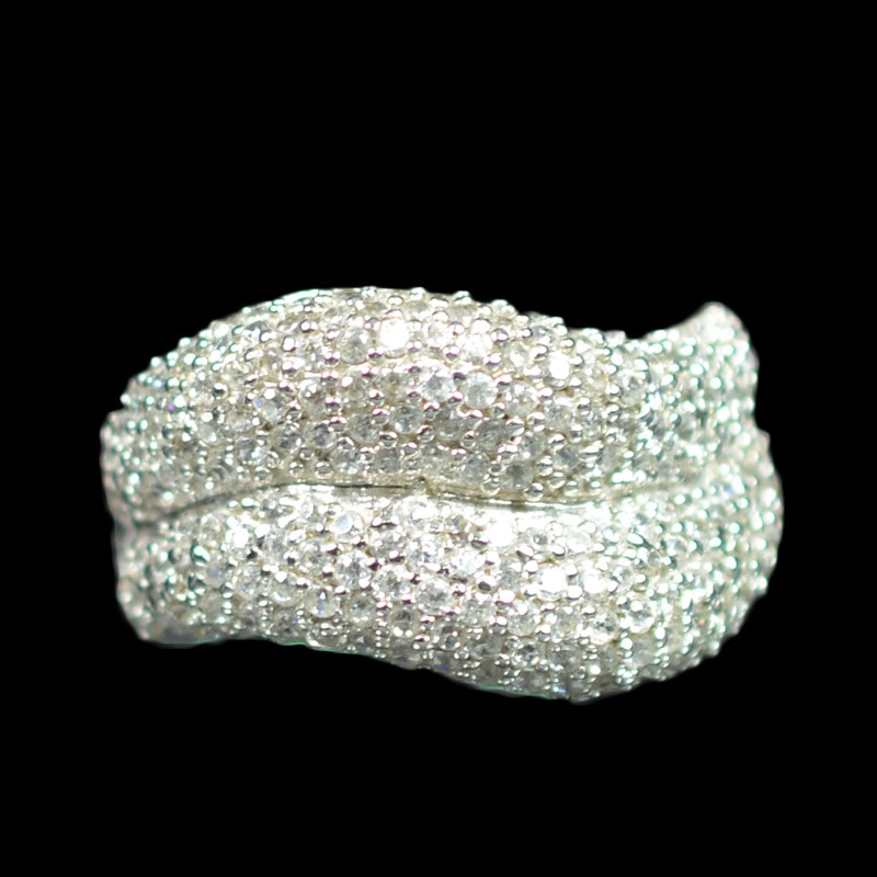 Ασημένιο 925 ζιργκόν δαχτυλίδι !