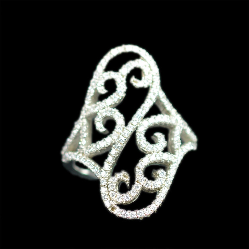 Ασημένιο 925 ζιργκόν δαχτυλίδι !