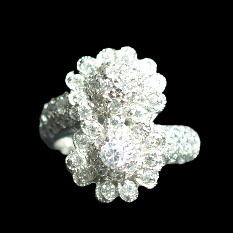 Ασημένιο 925 ζιργκόν δαχτυλίδι !