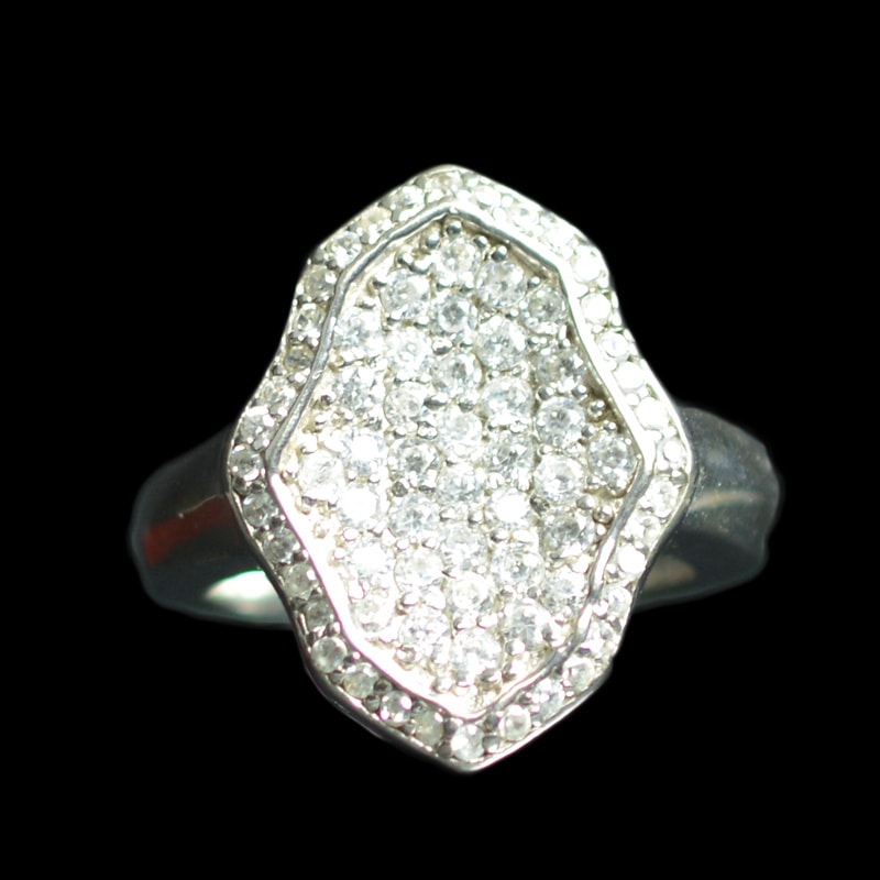 Ασημένιο 925 ζιργκόν δαχτυλίδι !