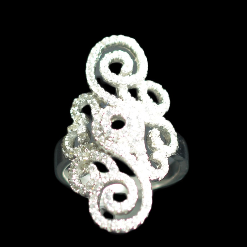 Ασημένιο 925 ζιρκόν δαχτυλίδι !