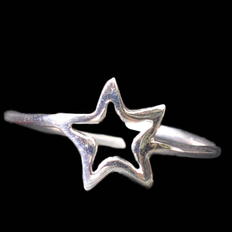 Ασημένιο 925 δαχτυλίδι αστέρι !