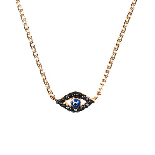 Ασημένιο 925 διακριτικό κολιέ ματάκι