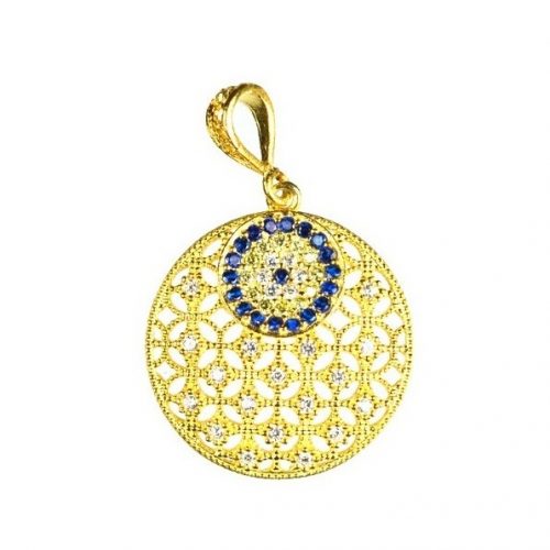 Επιχρυσωμένο 925 μενταγιόν μάτι