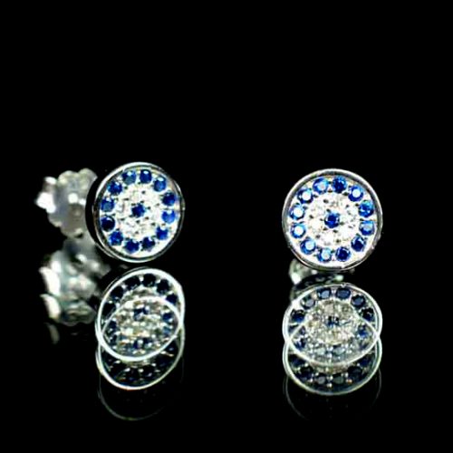 Ασημένια 925 σκουλαρίκια ματάκια !