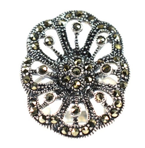 Ασημένιο 925 μαρκασίτη δαχτυλίδι