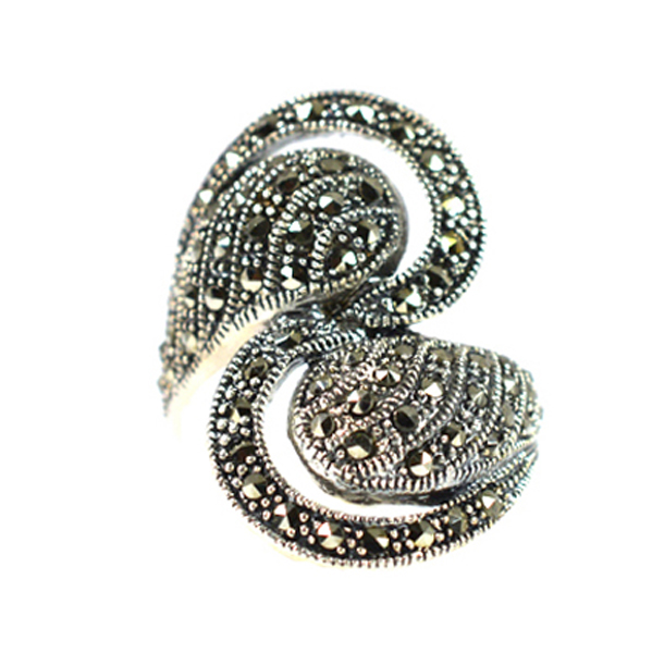 Ασημένιο 925 μαρκασίτη δαχτυλίδι