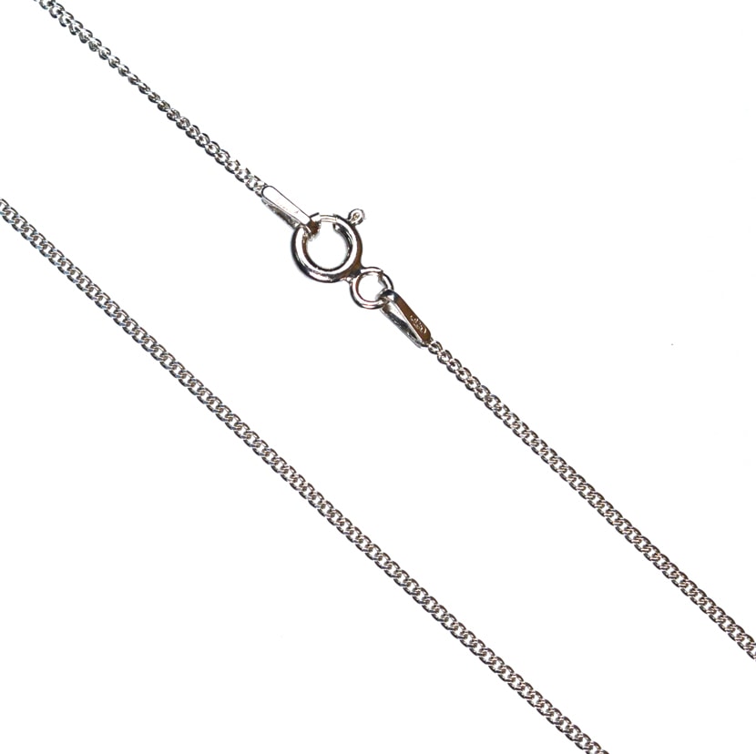 Ασημένια 925 επιπλατινωμένη αλυσίδα λαιμού 40 εκατοστών