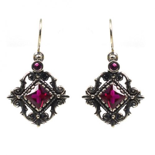 Ασημένια 925 σκουλαρίκια με ζιργκόν