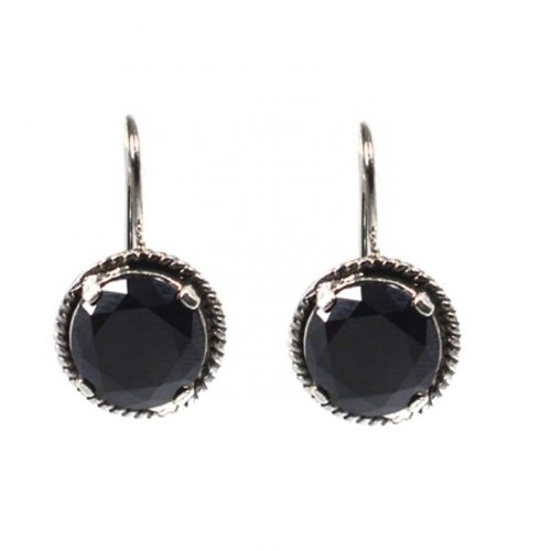 Ασημένια 925 σκουλαρίκια με ζιργκόν