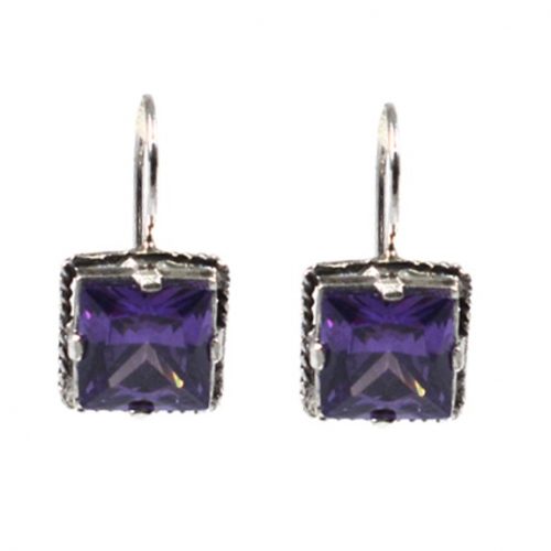 Ασημένια 925 σκουλαρίκια αυτιού με ζιργκόν