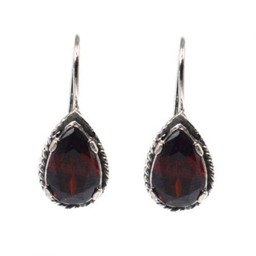 Ασημένια 925 σκουλαρίκια με ζιργκόν