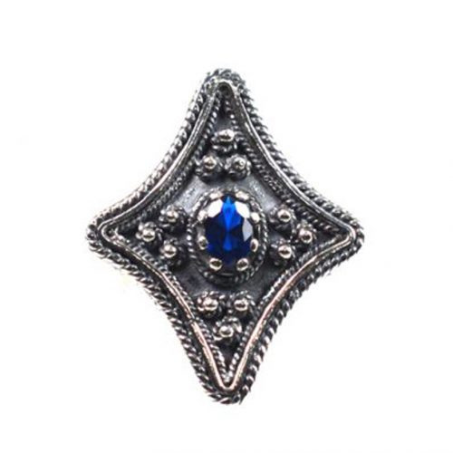 Ασημένιο 925 σκαλιστό δαχτυλίδι με ζιργκόν