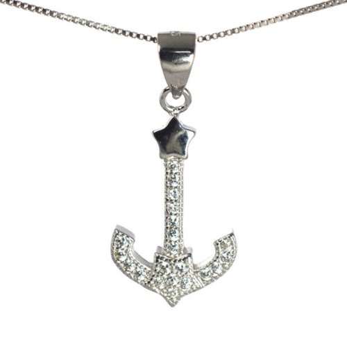 Ασημένιο 925 μενταγιόν άγκυρα