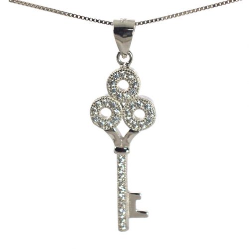 Ασημένιο 925 μενταγιόν κλειδί