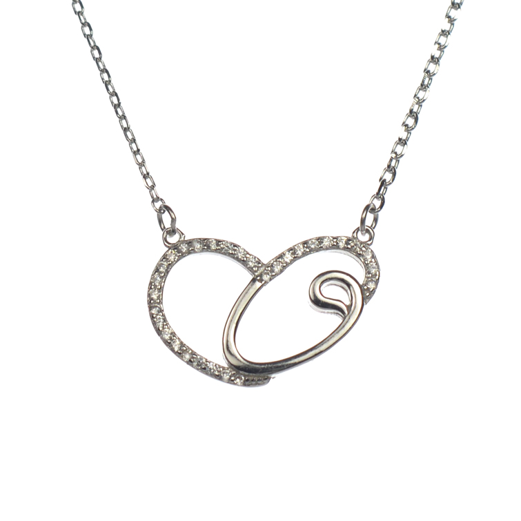 Ασημένιο 925 διακριτικό κολιέ καρδιά !