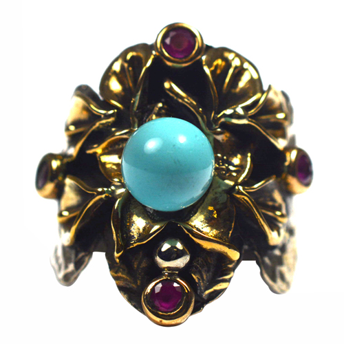 Ασημένιο 925 δαχτυλίδι με τιρκουάζ