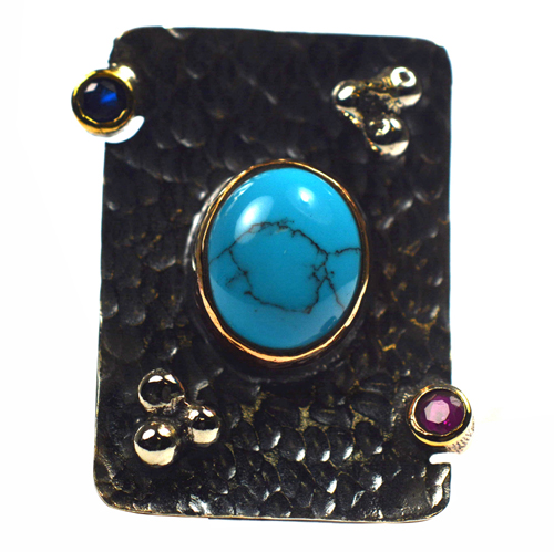 Ασημένιο 925 δαχτυλίδι με τιρκουάζ