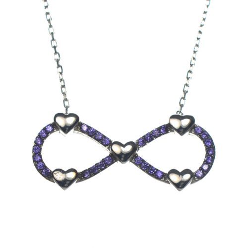 Ασημένιο 925 εντυπωσιακό κολιέ άπειρο