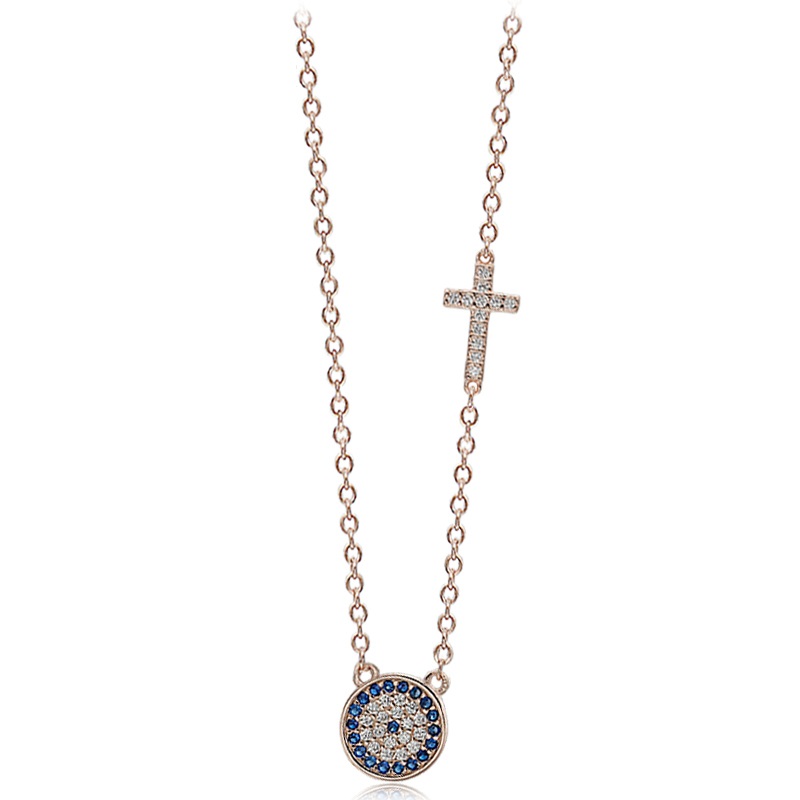 Ασημένιο 925 κολιέ ματάκι