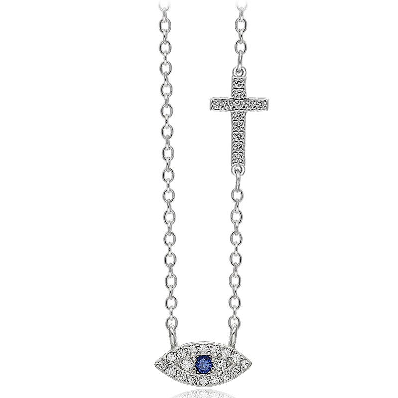 Ασημένιο 925 κολιέ ματάκι