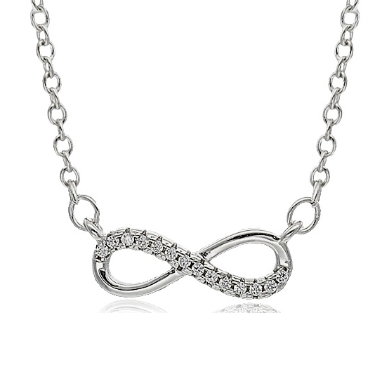 Ασημένιο 925 κολιέ άπειρο