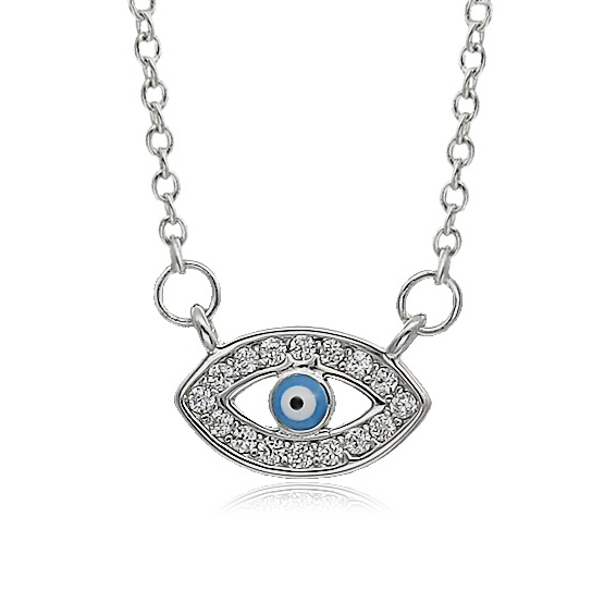 Ασημένιο 925 κολιέ ματάκι