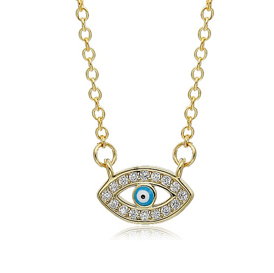Επιχρυσωμένο 925 κολιέ ματάκι