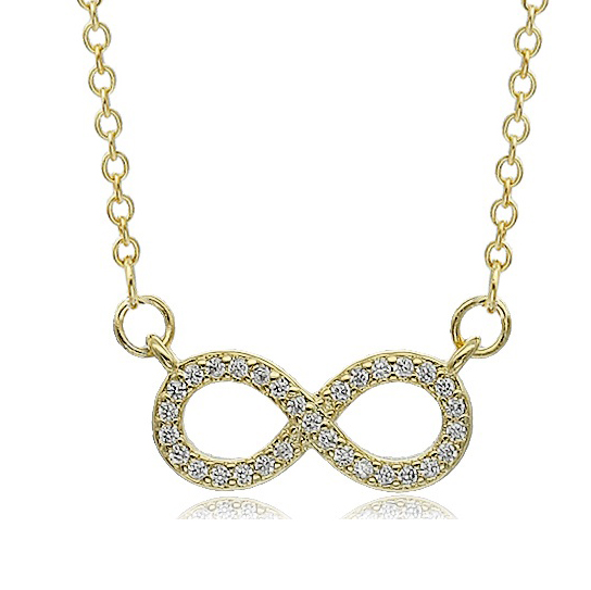 Επιχρυσωμένο 925 κολιέ άπειρο