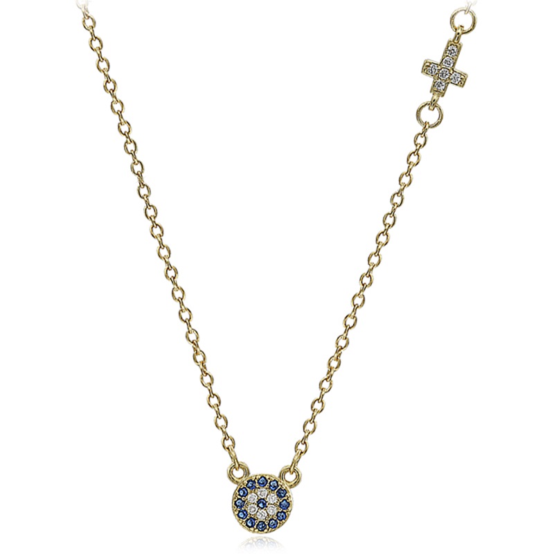 Επιχρυσωμένο 925 κολιέ ματάκι