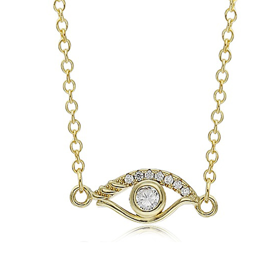 Επιχρυσωμένο 925 κολιέ ματάκι