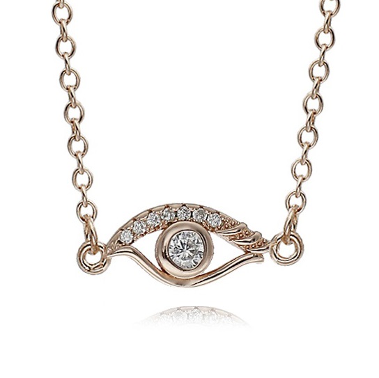 Ασημένιο 925 κολιέ ματάκι