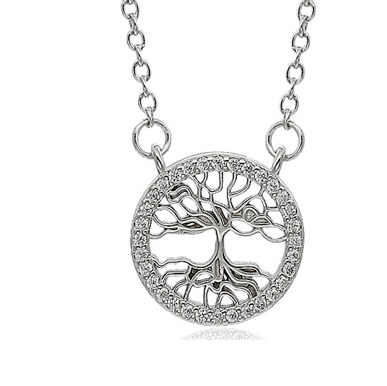Ασημένιο 925 κολιέ δέντρο της ζωής