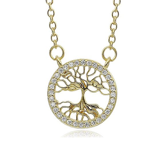 Επιχρυσωμένο 925 κολιέ δέντρο της ζωής