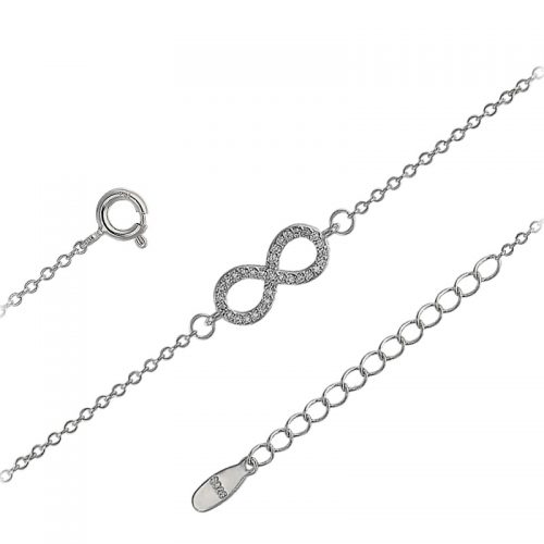 Ασημένιο 925 βραχιόλι άπειρο