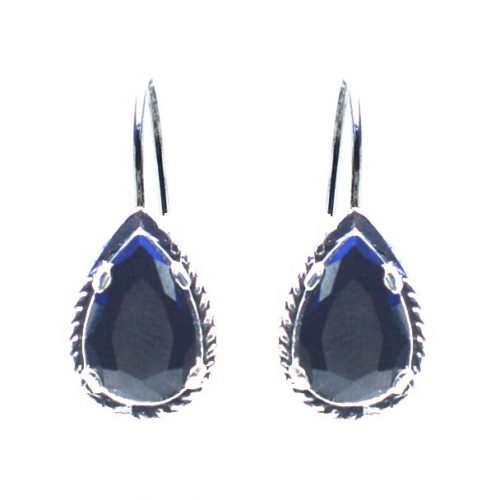 Ασημένια 925 σκουλαρίκια αυτιού με ζιργκόν