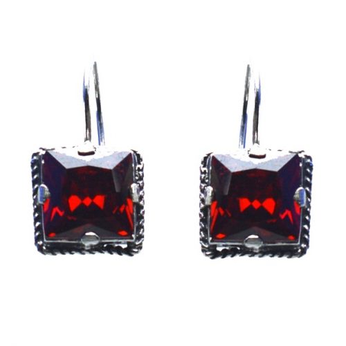 Ασημένια 925 σκουλαρίκια αυτιού με ζιργκόν