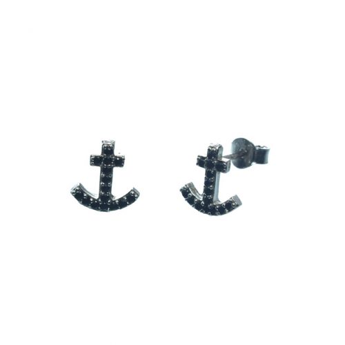 Ασημένια 925 σκουλαρίκια άγκυρα
