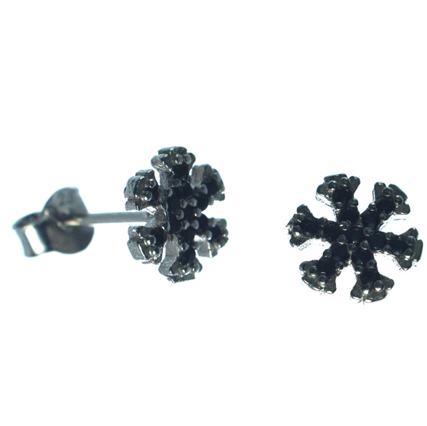 Ασημένια 925 σκουλαρίκια νιφάδες χιονιού